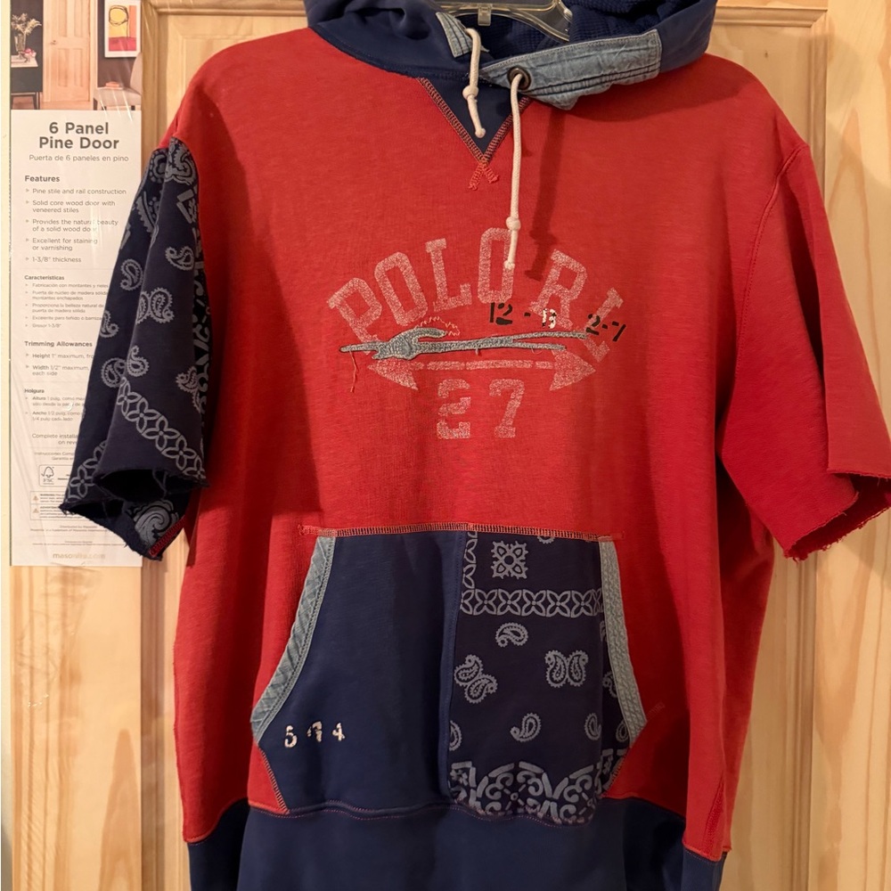 Polo by Ralph Lauren Red and Blue Hoodie